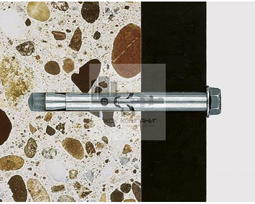 Анкер втулочный  FSA S с шестигранным болтом, M8 10х90/35 мм